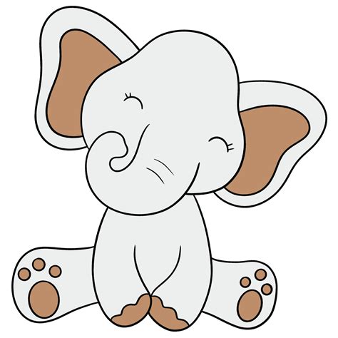 cute elephant cartoon design character 9366805 png