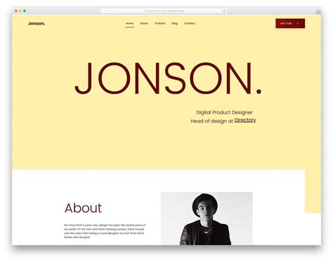 35 Best Free Personal Website Templates For Professionals 2021