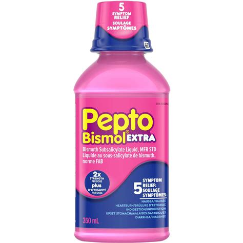 Pepto Bismol Regular Strength Liquid For Antidiarrheal Upset Stomach
