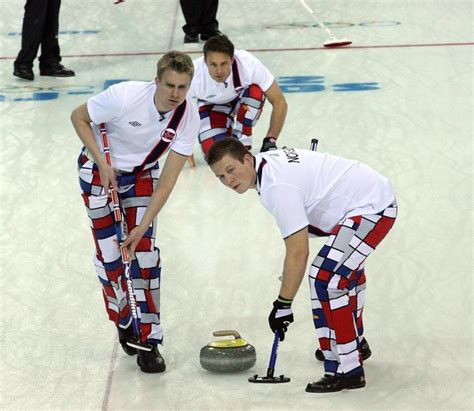 Norwegian Curling Teams Olympic Crazy Pants