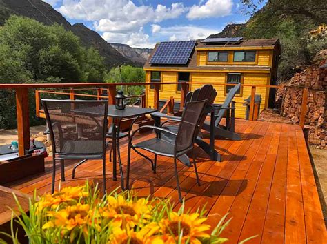 Tiny House Vacation With Deck View And Hot Tub In Sedona Arizona