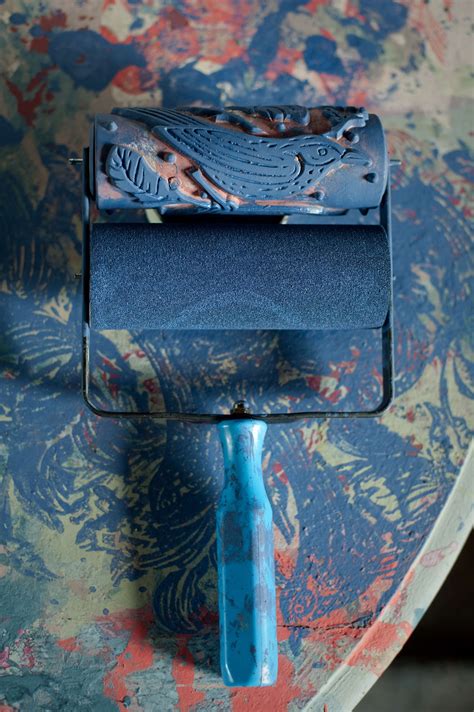 Various embossed pattern painting roller with plastic handle brush tool 7 l. The Painted House | Patterned paint rollers, Diy prints ...
