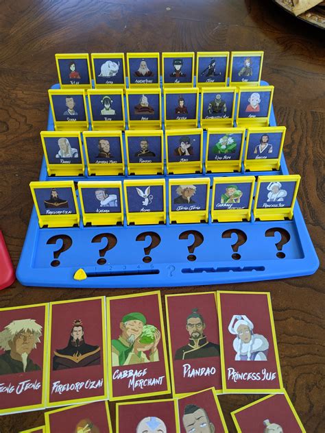 Atla Themed Printable Guess Who Cards Etsy