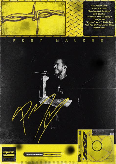 Stoney By Post Malone Poster By Mads Andersen Displate Artofit