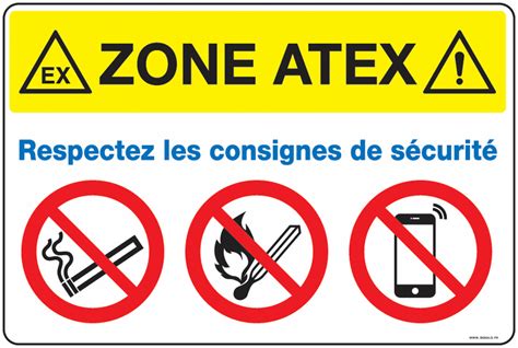 Panneaux Zone Atex Avec Consignes De Sécurité Signals