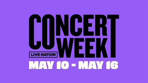 live nation 25 concert ticket week deal means summer shows for cheap