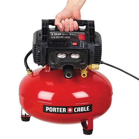 Saves me tons of times putting air in things. Porter Cable Product Details for 6-Gallon Oil-Free Pancake ...