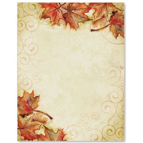 Vintage Fall Border Papers Paperdirect Borders For Paper Fall