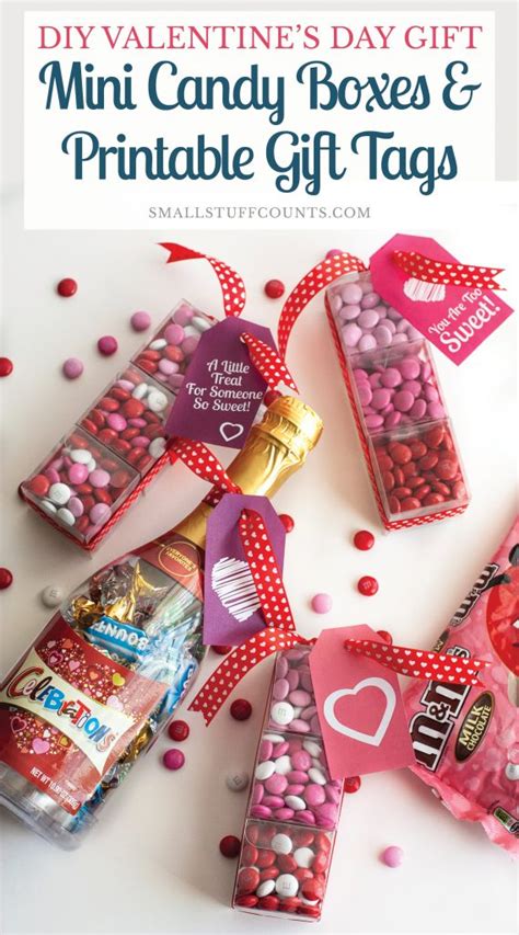Creative diy gift ideas for valentines gifts. DIY Valentine's Day Gift: Mini Candy Boxes & Printable ...
