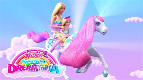 Barbie Barbie And Chelsea Ride🦄unicorns And Rainbow🌈🎢rollercoasters