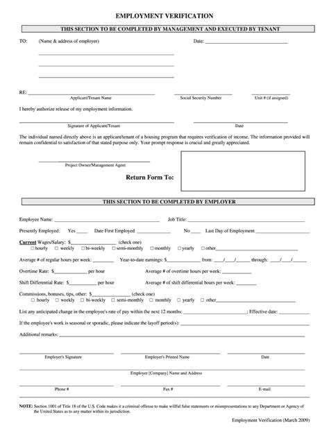 Pdf Printable Employment Verification Form Printable Form 2024