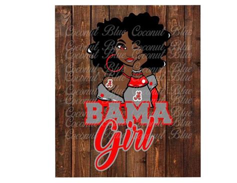 Alabama Football Svg Files Bama Girl Roll Tide Crimson Etsy In 2021