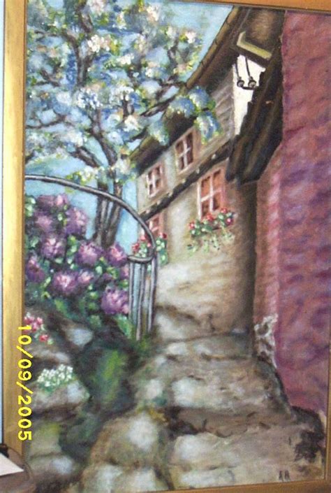 See more ideas about white stucco house, stucco homes, stone cottages. Vintage.. Signed..EP.. Oil Painting Of A White Stucco ...