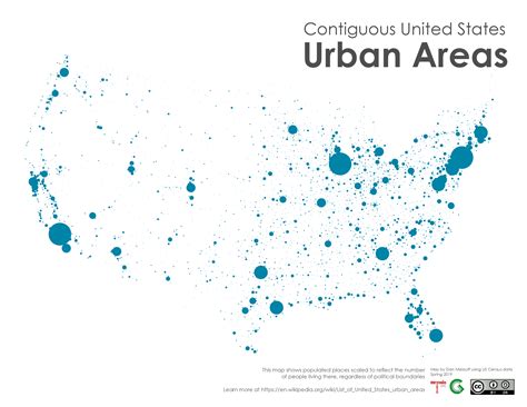 Urban Areas Represent What Cities Really Are See Them With This Map