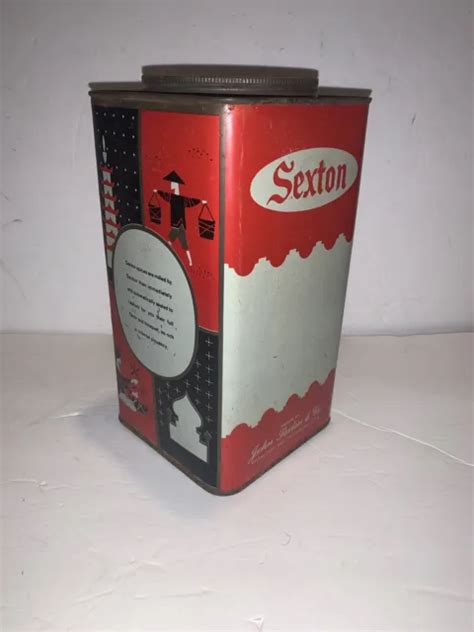 large vintage sexton spice tin red black asian theme spice 9 5 tall 38 00 picclick