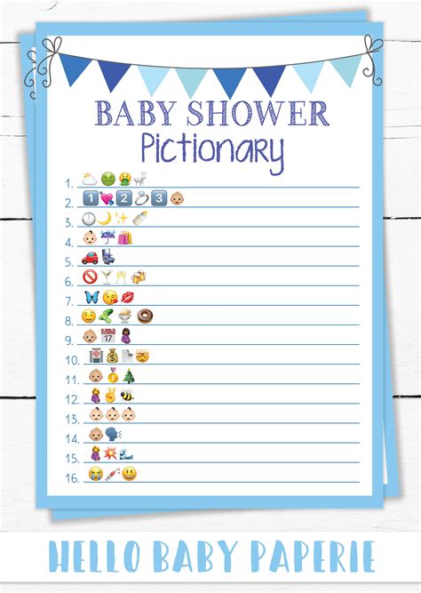 The Emoji Game Baby Shower