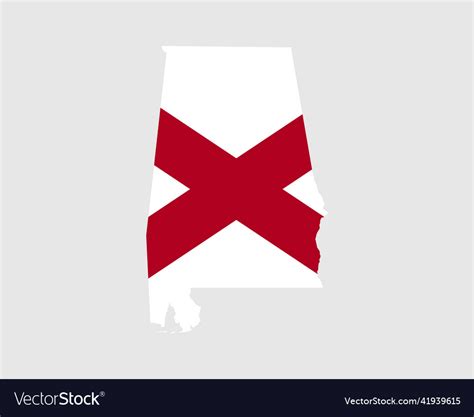 Alabama Map Flag Map Of Alabama Usa Royalty Free Vector