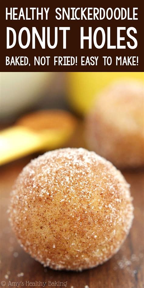 Healthy Snickerdoodle Donut Holes Doughnut Recipe Easy Donut Hole