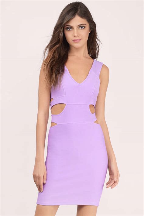 Lavender Bodycon Dress Purple Dress Bandage Dress 10 Tobi Us