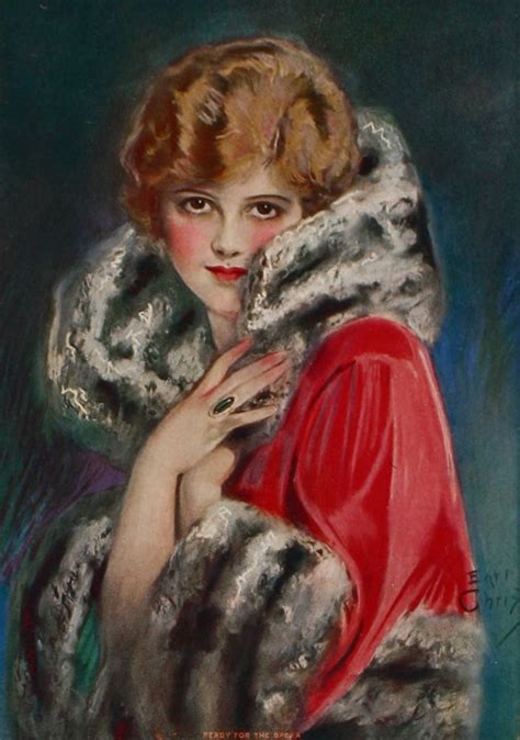 1920s Earl Christy Print Ready For The Opera Rolf Armstrong Rene
