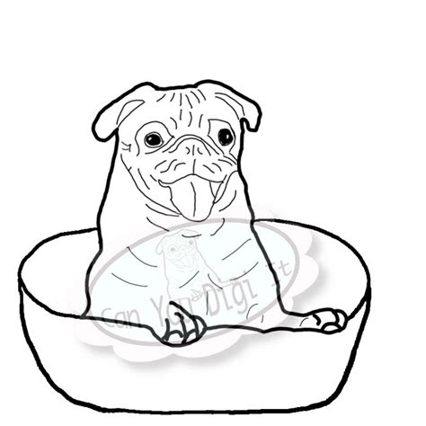 Pug Coloring Pages To Download And Print For Free Simple Coloring Blog