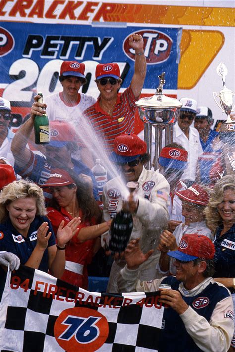 Petty is a second generation driver. Richard Petty celebrating after winning the 1984 Coke Zero ...