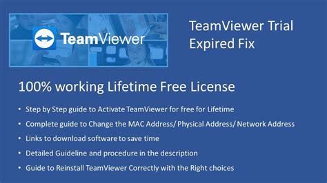 Teamviewer Trial Expired Fix Working Lifetime Free License Youtube