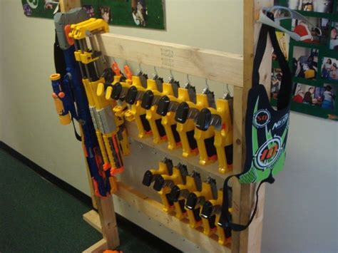 This is sure to be every kid's favorite spot in the house! Nerf storage ideas | Nerf storage, Storage ideas and ...