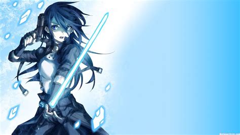 Hd Anime Kirito Girl Online Sword Art Wallpaper Download
