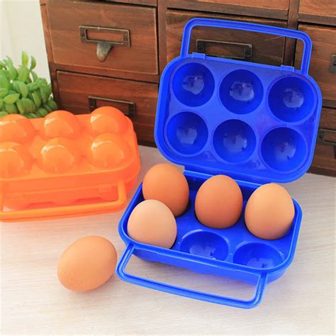 Portable Egg Container Fresh Holder Storage Box Hiking Outdoor Camping