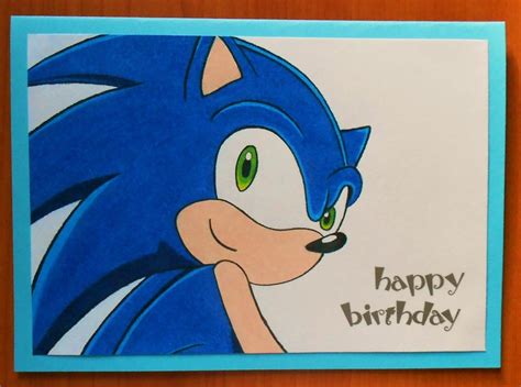 Free Printable Sonic Birthday Cards