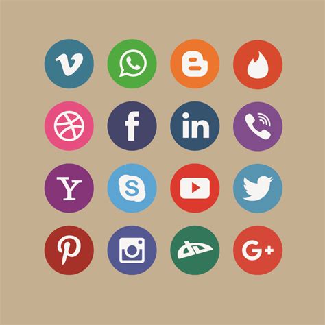 Social Media Icon Pack Png Free Download Redes Sociales Iconos