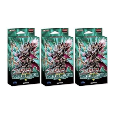 Yu Gi Oh Structure Deck Order Of The Spellcasters X 3 Chaos Cards