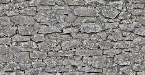 Rough Old Stone Wall Top Texture