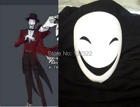 Japanese Anime Black Bullet Kagetane Hiruko Resin Mask Cosplay Mask