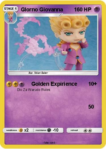 Pokémon Giorno Giovanna 10 10 Golden Expirience My Pokemon Card