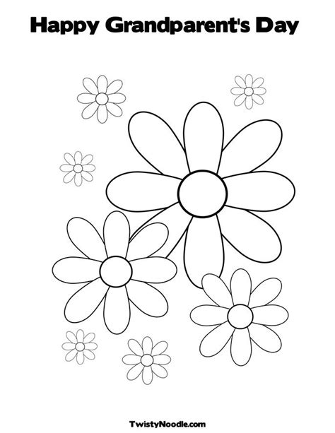 Grandparents day coloring pages to download and print for free