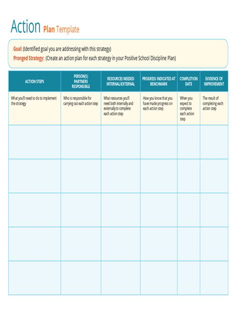 Action Plan Template Word Free Download Images Amashusho