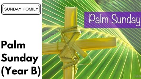 Homily Palm Sunday Of The Passion Of The Lord Year B Youtube