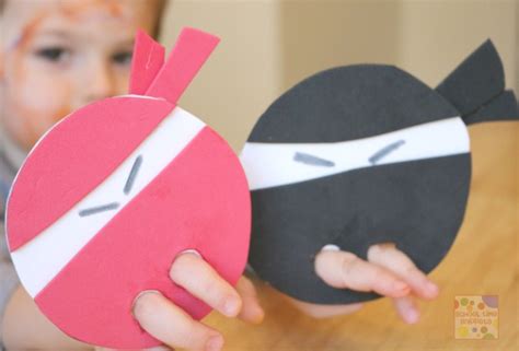 Make Your Own Ninja Finger Puppets School Time Snippets