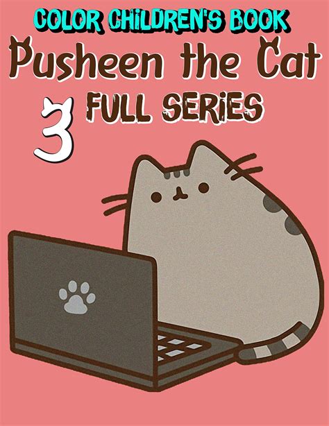 Color Childrens Book Pusheen The Cat Full Series Funny Pusheen The