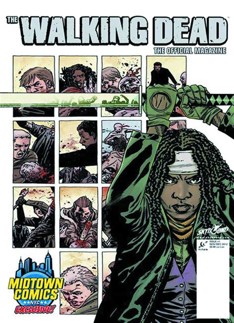 The Walking Dead Magazine 1 Midtown Michonne Cover Fresh Comics