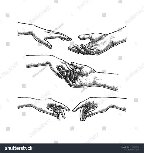 Hand Reaching Sketch Over 2789 Royalty Free Licensable Stock
