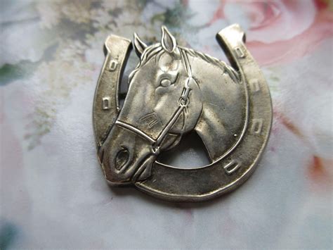 Vintage Mexican Sterling Horse Pin Vintage Mexican Estate Jewelry