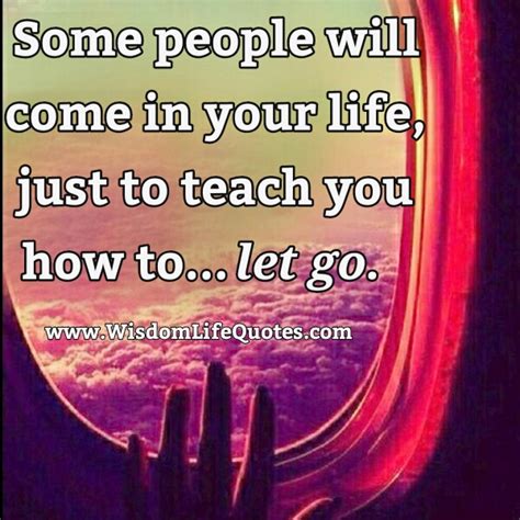 Some People Will Come In Your Life Wisdom Life Quotes