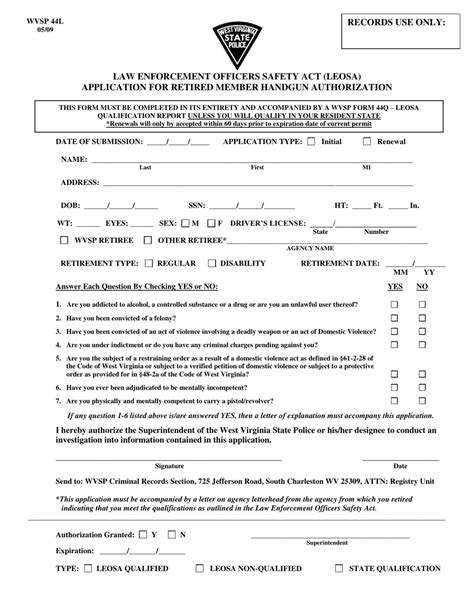 Wvsp Form 44l Fill Out Sign Online And Download Printable Pdf West