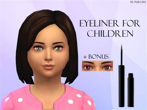 The Sims Resource Eyeliner For Children By Puresim Sims 4 Downloads