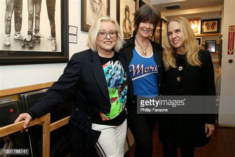 Gina Schock Kathy Valentine And Charlotte Caffey Attend The Go Gos