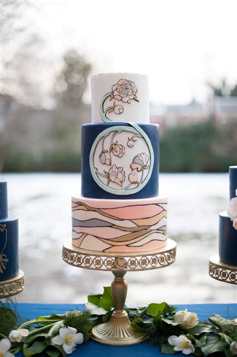 Art Nouveau Wedding Cakes