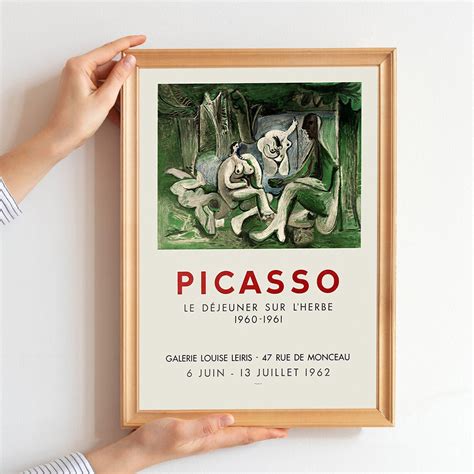 Pablo Picasso Poster Vintage Art Exhibition Poster Museum Etsy